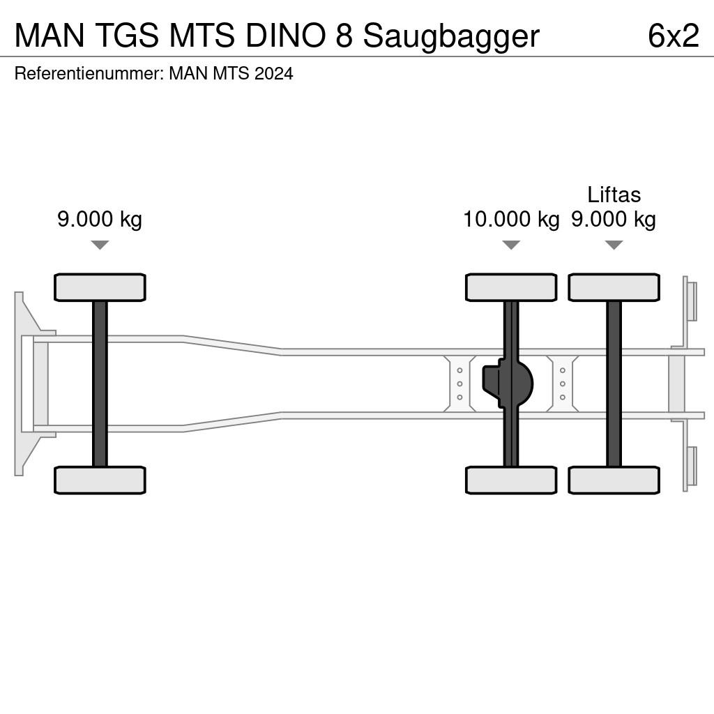 MAN TGS MTS DINO 8 Saugbagger Kombi / koparki ssące