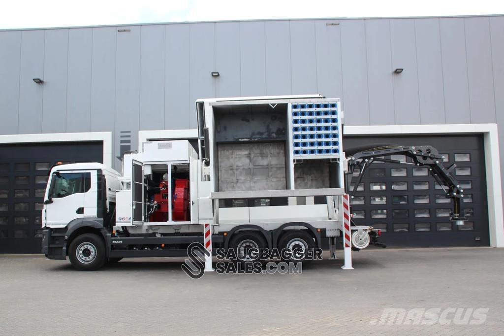 MAN TGS MTS DINO 8 Saugbagger Kombi / koparki ssące