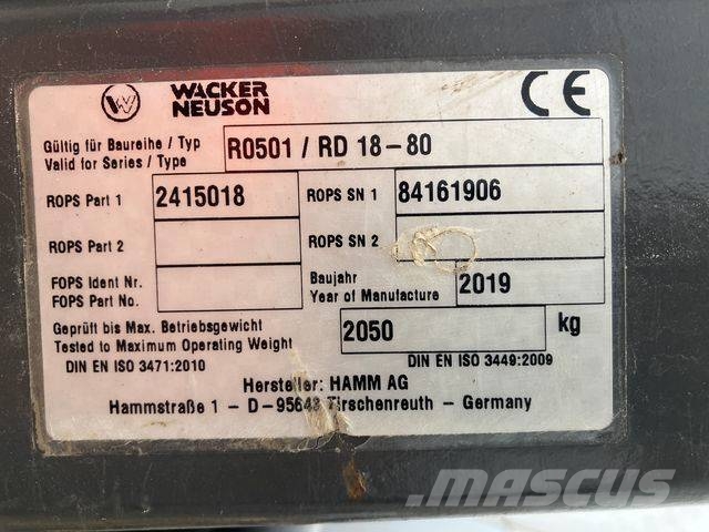 Wacker Neuson RD 18-80 Rulli a doppio tamburo