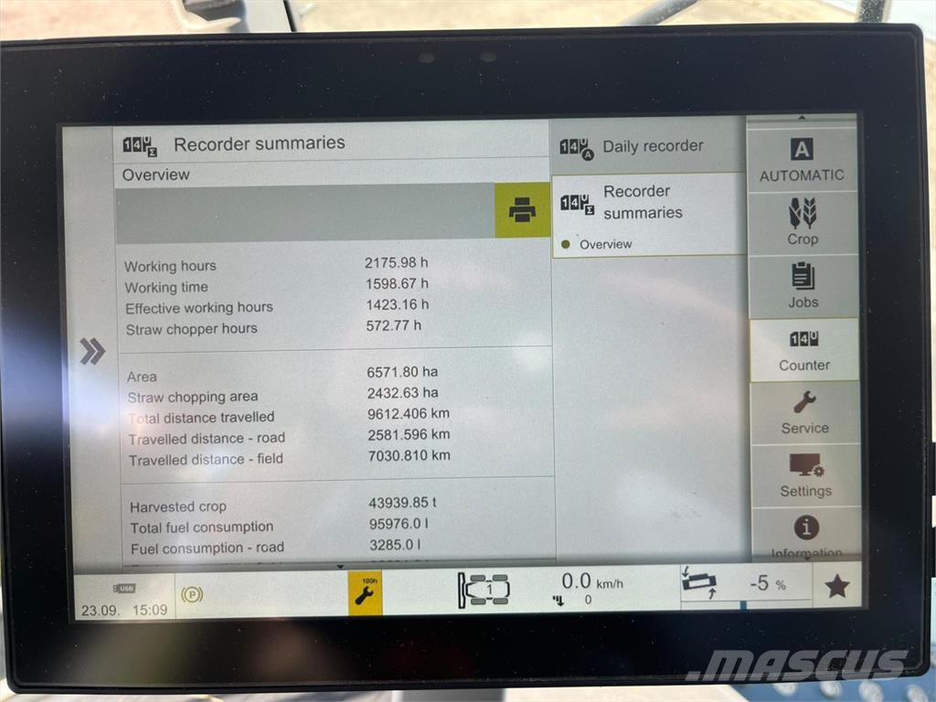 CLAAS LEXION 8700TT C/W CF1230 CONVIO FLEX CUTTERBAR (59 Combine harvesters