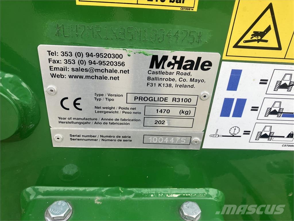 McHale PROGLIDE R3100 Slåttermaskiner