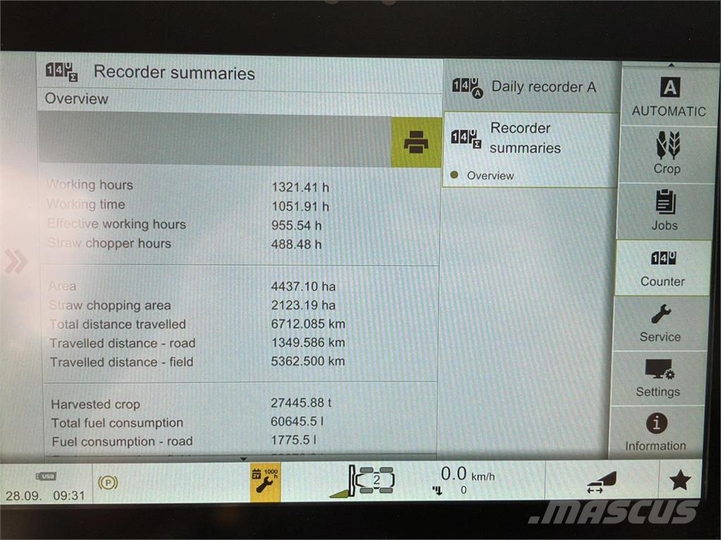 CLAAS LEXION 7600 TT Mejetærskere