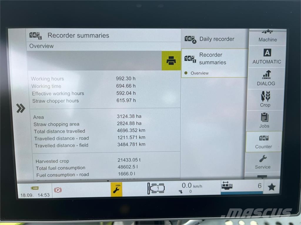 CLAAS LEXION 8700 TERRA TRAC Kombajni