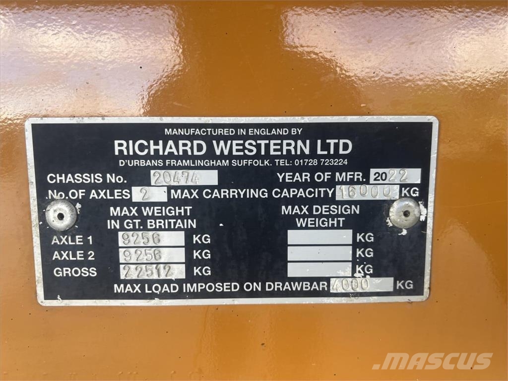Richard Western SF16HS PLUS SILAGE TRAILER Otros remolques