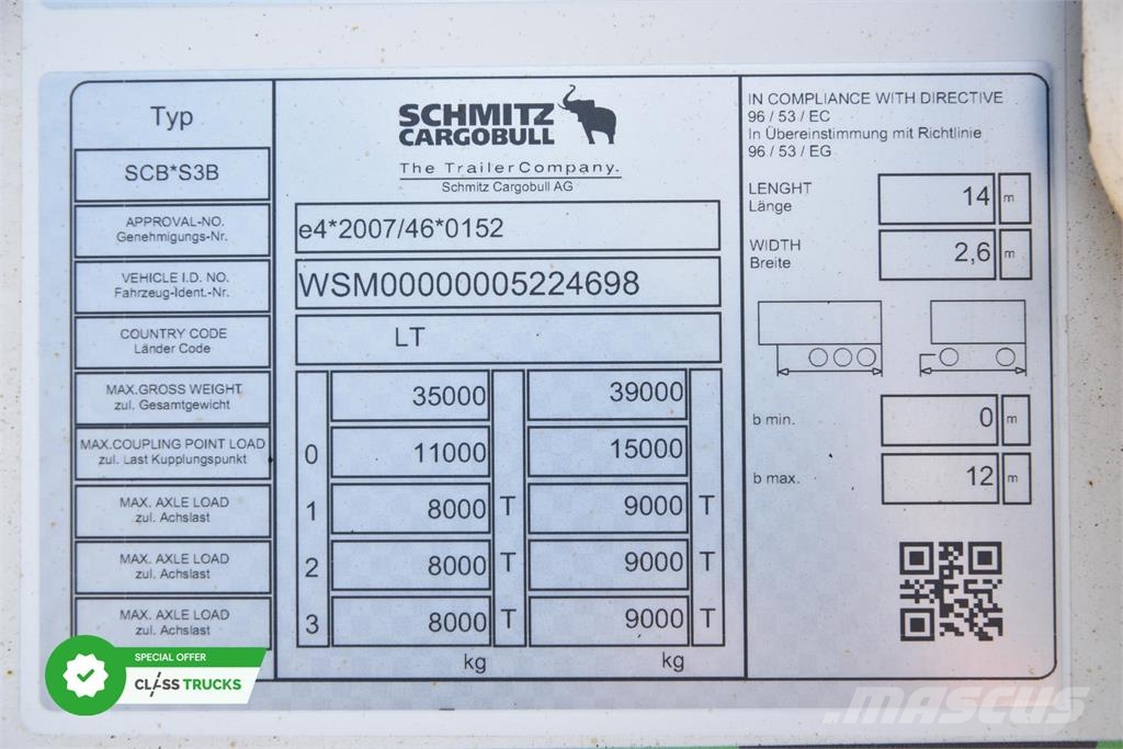 Schmitz Cargobull SKO Double Deck FP 60 ThermoKing SLXi 300 مقطورات بدرجة حرارة قابلة للضبط