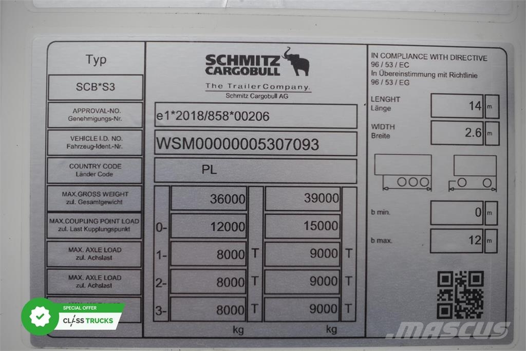 Schmitz Cargobull SKO Double Deck FP 60 ThermoKing SLXi 300 Temperature controlled trailers