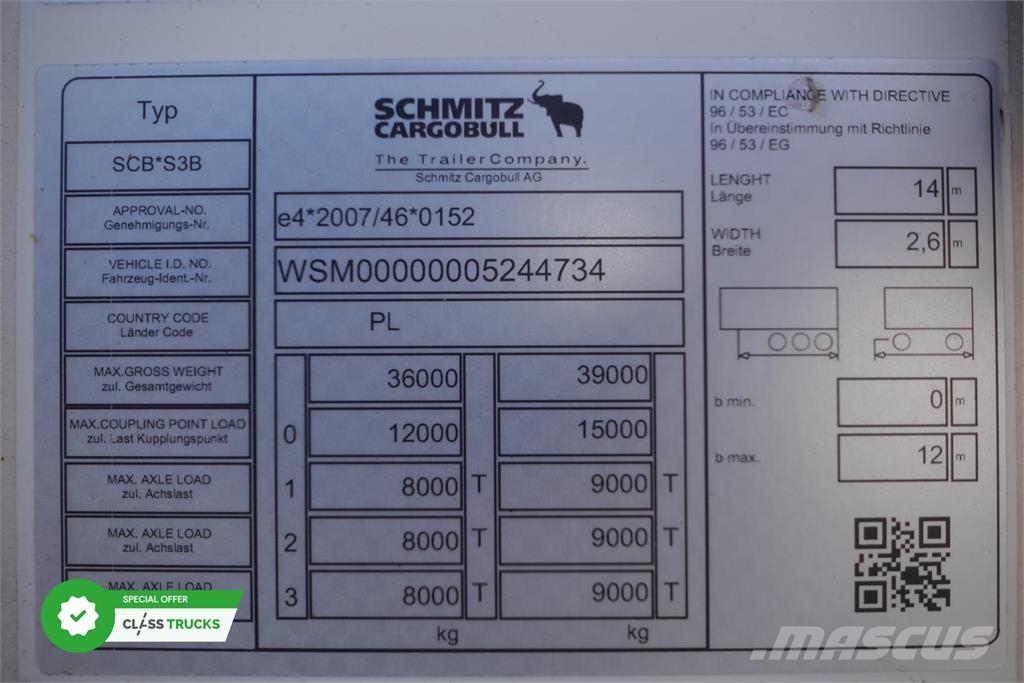 Schmitz Cargobull SKO FP 60 ThermoKing SLXi 300 Külmikhaagised