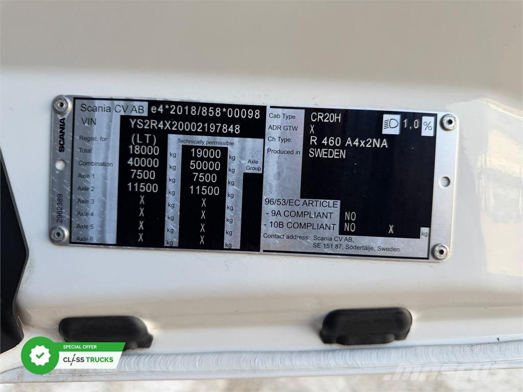 Scania R460 CR20H Adaptive Cruise Control ADAS Package 牵引车