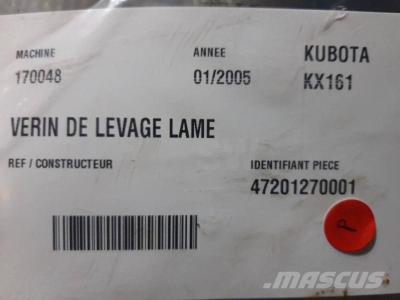 Kubota KX161 Άλλα εξαρτήματα