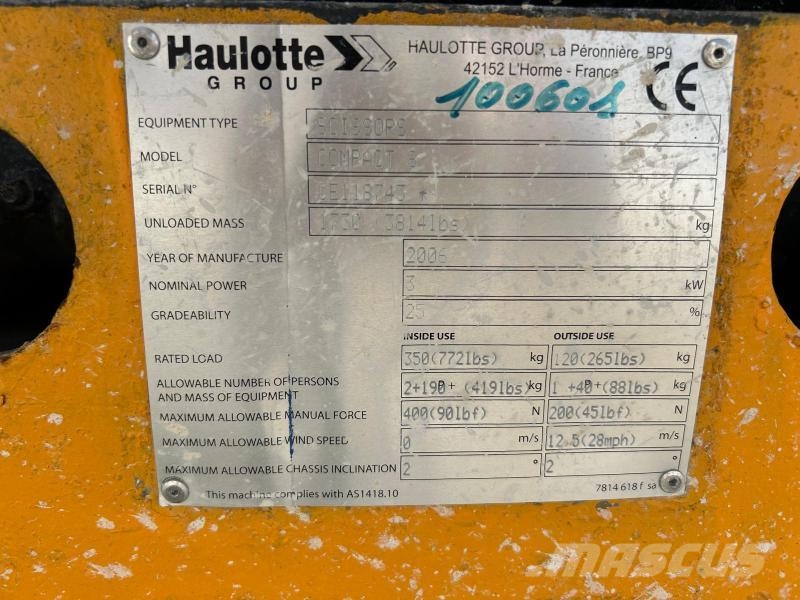 Haulotte Compact 8 Kuukulkijat