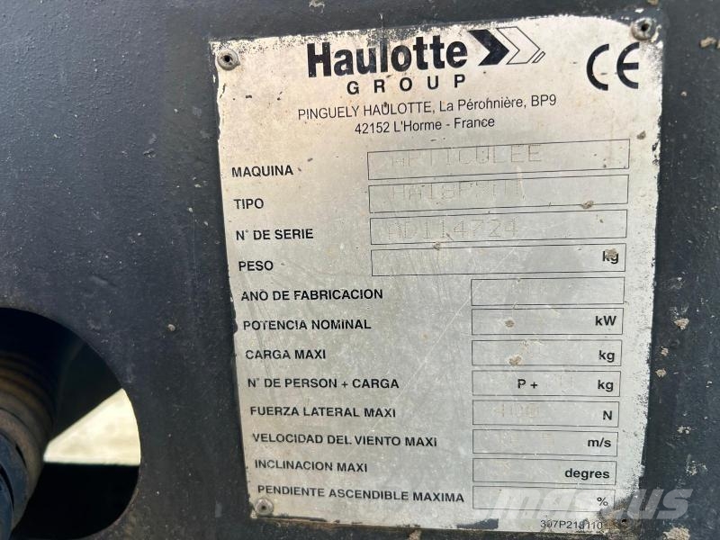 Haulotte HA 18 PXNT Podnośniki przegubowe