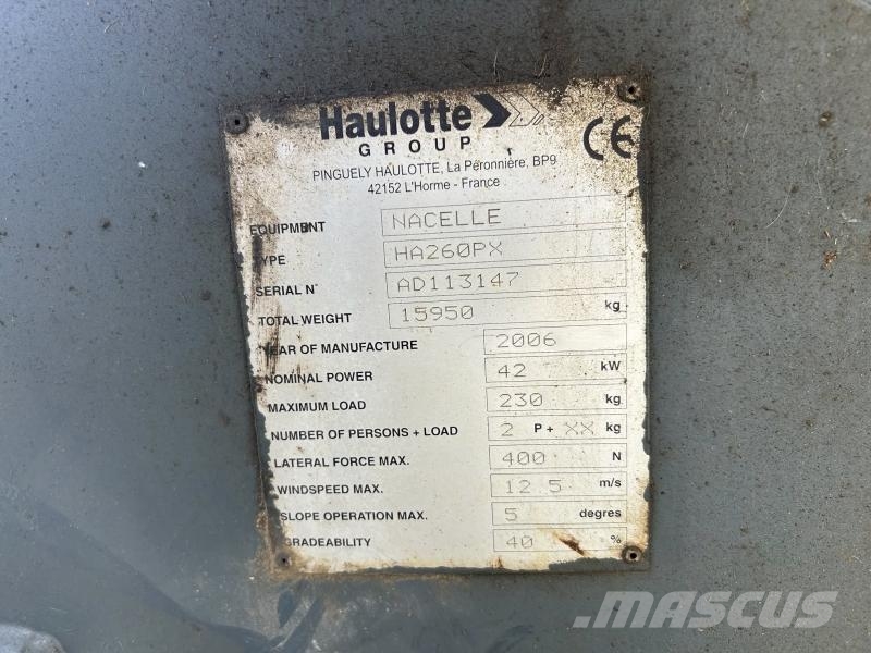Haulotte HA 260 PX Plataformas elevatórias articuladas
