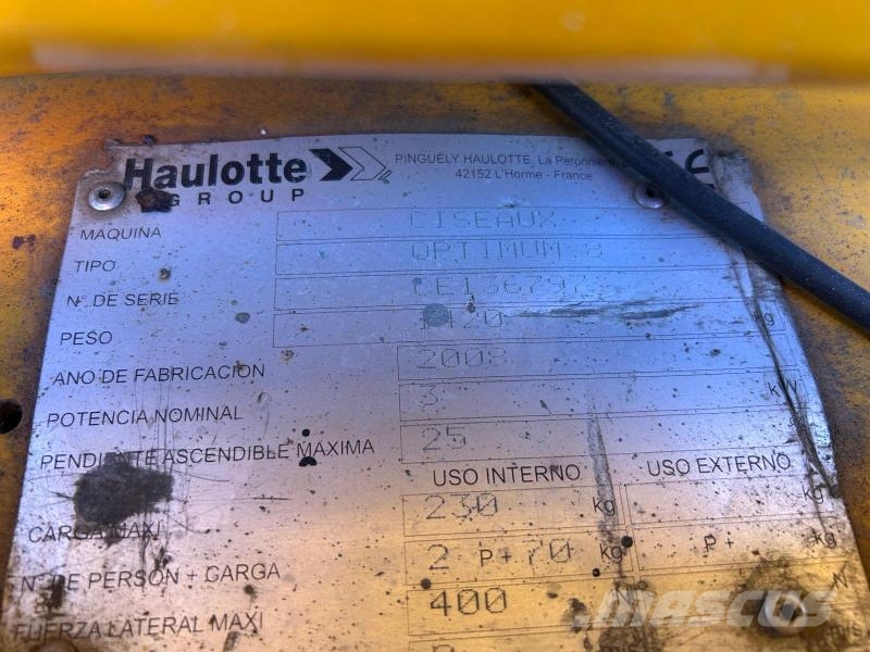Haulotte Optimum 8 Zglobne dvižne ploščadi