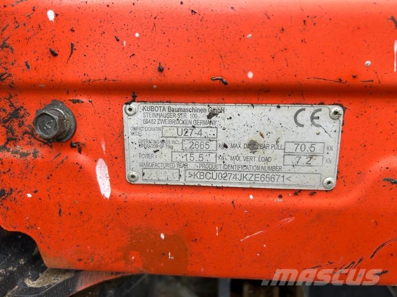 Kubota KX 027-4 Miniexcavadoras