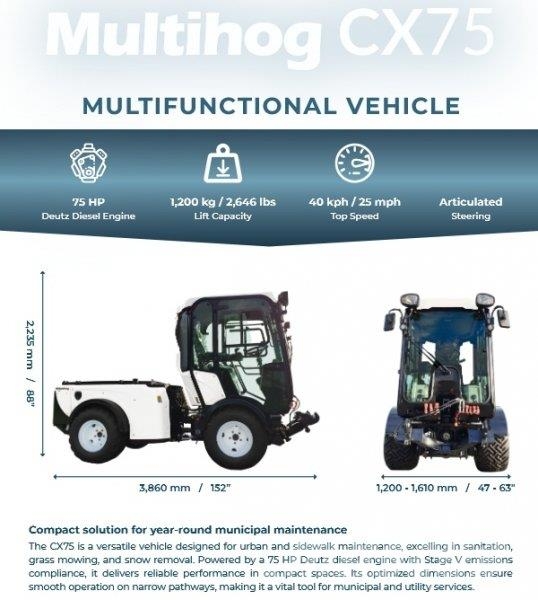 _JINÉ (IR) Multihog - CX 75 MKII Riding mowers