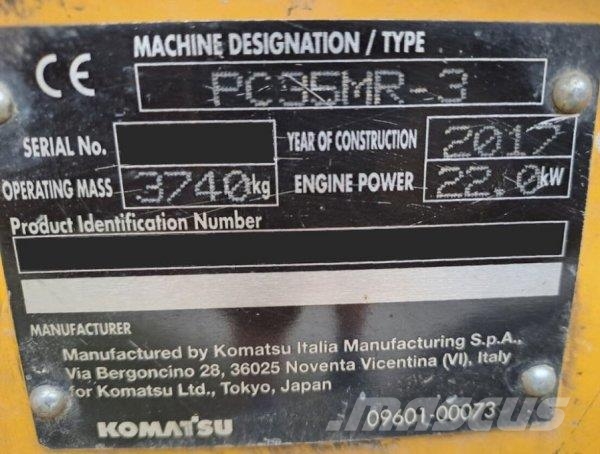 Komatsu PC 35 MR-3 Minikoparki