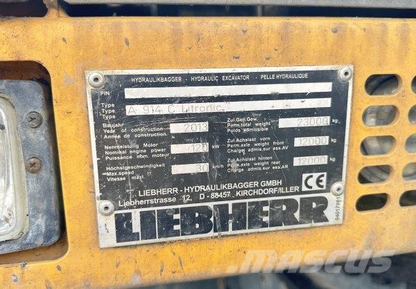 Liebherr A 914 C Litronic Wielgraafmachines