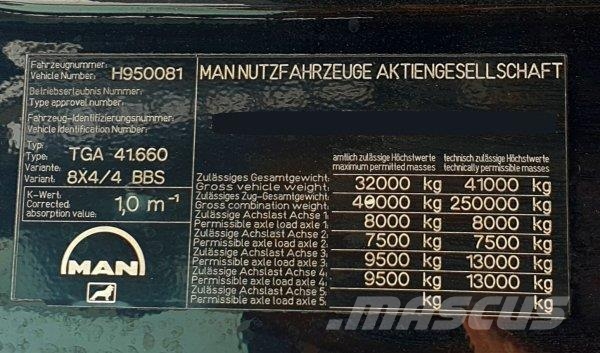 MAN TGA 41.660 BBS Trækkere