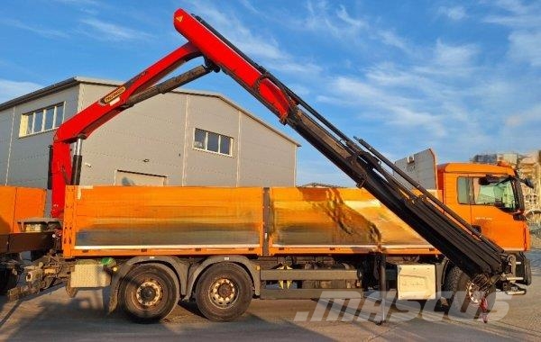 MAN TGS 26.440 +Palfinger PK26001 +Schwarzmüller Flaksläp