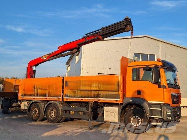 MAN TGS 26.440 +Palfinger PK26001 +Schwarzmüller Flaksläp