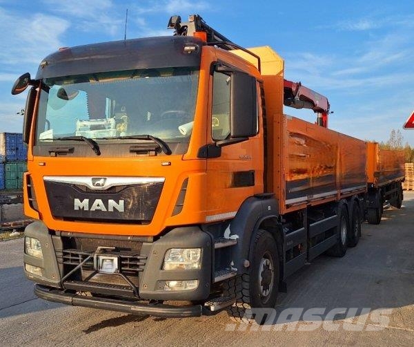 MAN TGS 26.440 +Palfinger PK26001 +Schwarzmüller Flaksläp