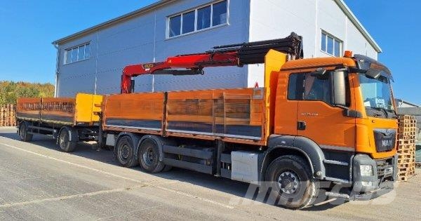 MAN TGS 26.440 +Palfinger PK26001 +Schwarzmüller Flaksläp