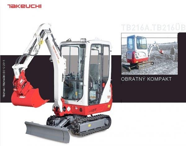 Takeuchi TB 216 Miniekskavaatorid < 7 t