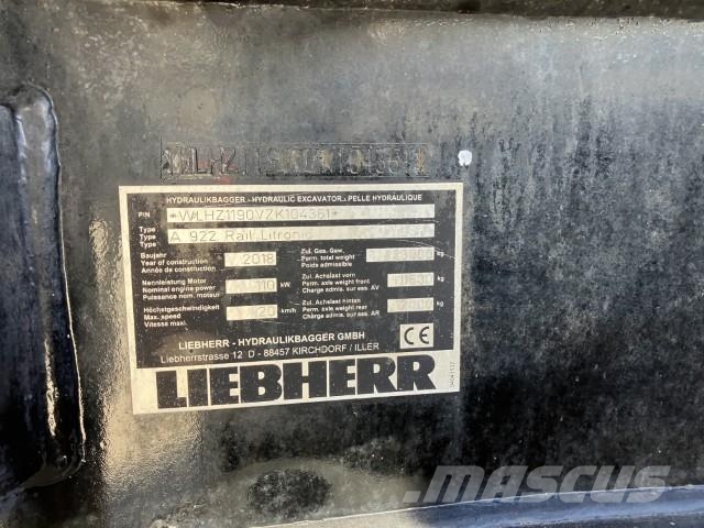 Liebherr A 922 Rail Litronic Mobilbagger