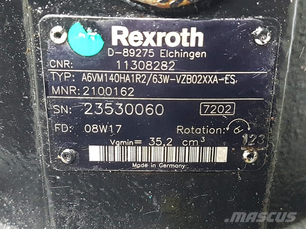 Volvo L40B-11308282-Rexroth A6VM140HA1R2/63W-Drive motor Hydraulik