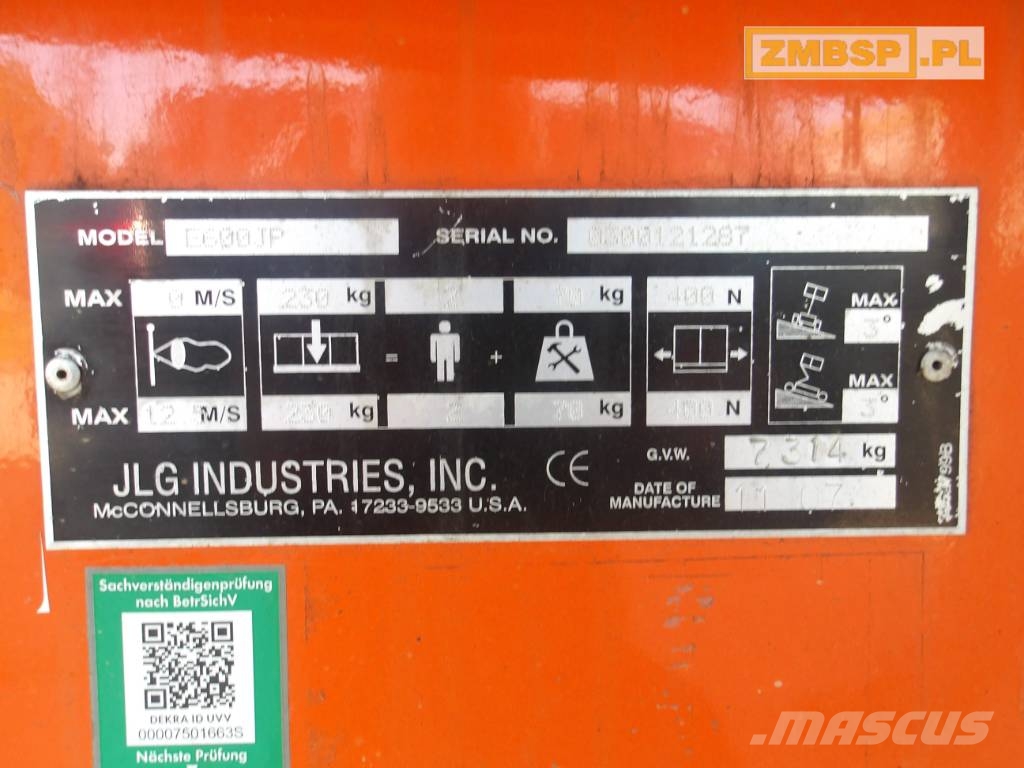 JLG E 600 JP رافعات سلة مفصلية