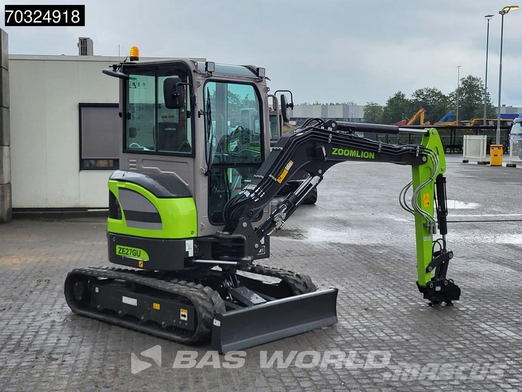 Zoomlion ZE27 GU KUBOTA ENGINE - PIN ON - CE CERTIFIED Minigravere <7t