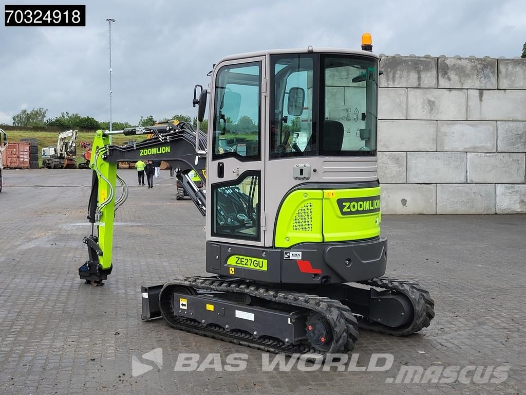 Zoomlion ZE27 GU KUBOTA ENGINE - PIN ON - CE CERTIFIED Minigravere <7t