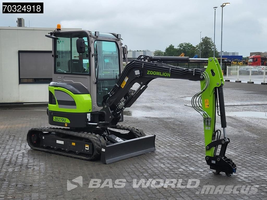 Zoomlion ZE27 GU KUBOTA ENGINE - PIN ON - CE CERTIFIED Minigravere <7t