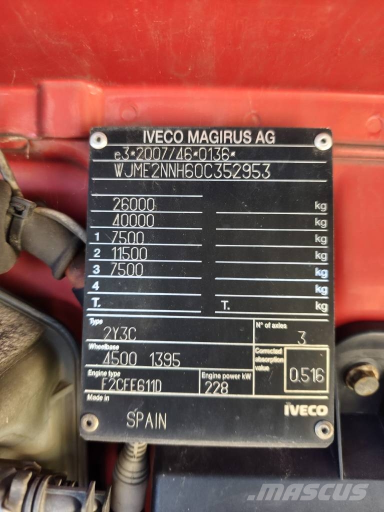 Iveco Stralis 260 S31 Camion porte engin
