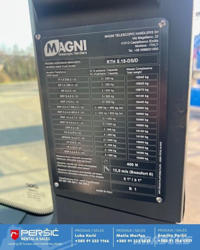 Magni RTH 5.18 Τηλεσκοπικοί ανυψωτές