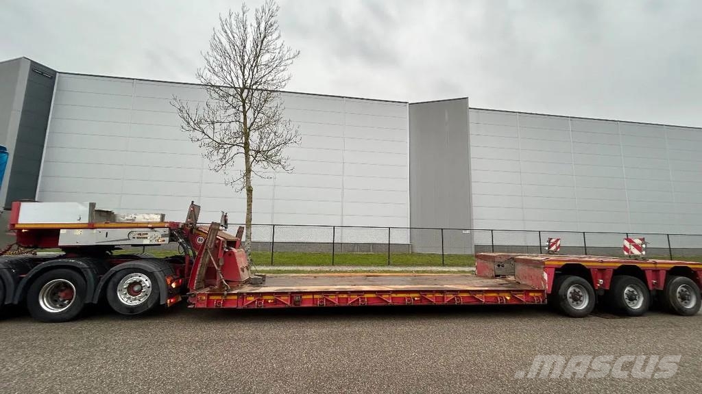 Nooteboom euro | 3 asser | pendel x | gieksleuf | 4 m uitsch نصف مقطورة مسطحة منخفضة