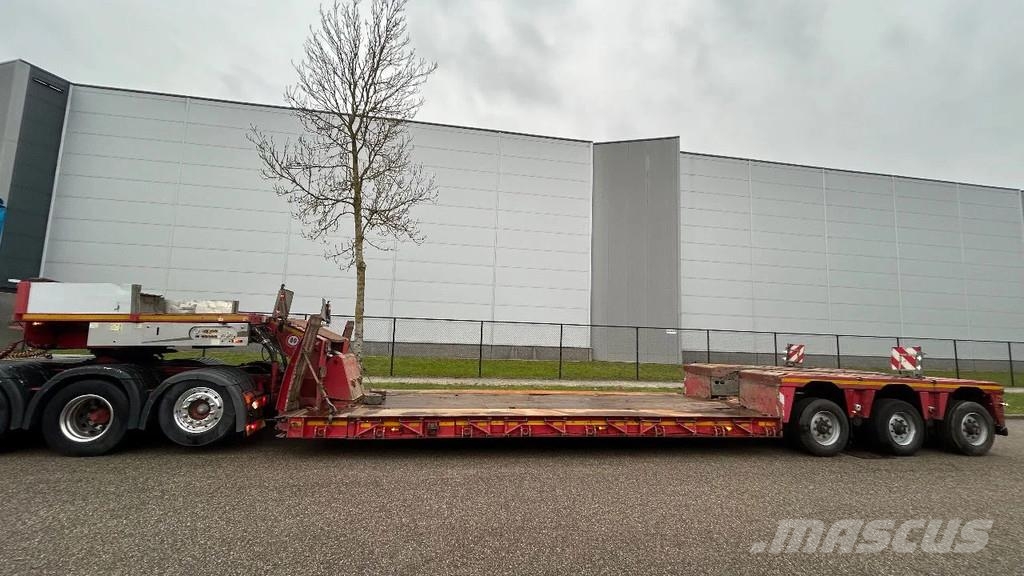 Nooteboom euro | 3 asser | pendel x | gieksleuf | 4 m uitsch نصف مقطورة مسطحة منخفضة