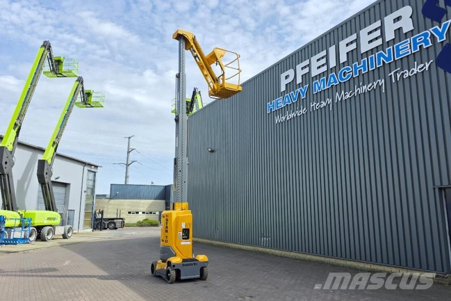 Haulotte STAR 10 Electric, 10m Working Height, 3m Reach, 20 Plataformas con brazo de elevación manual