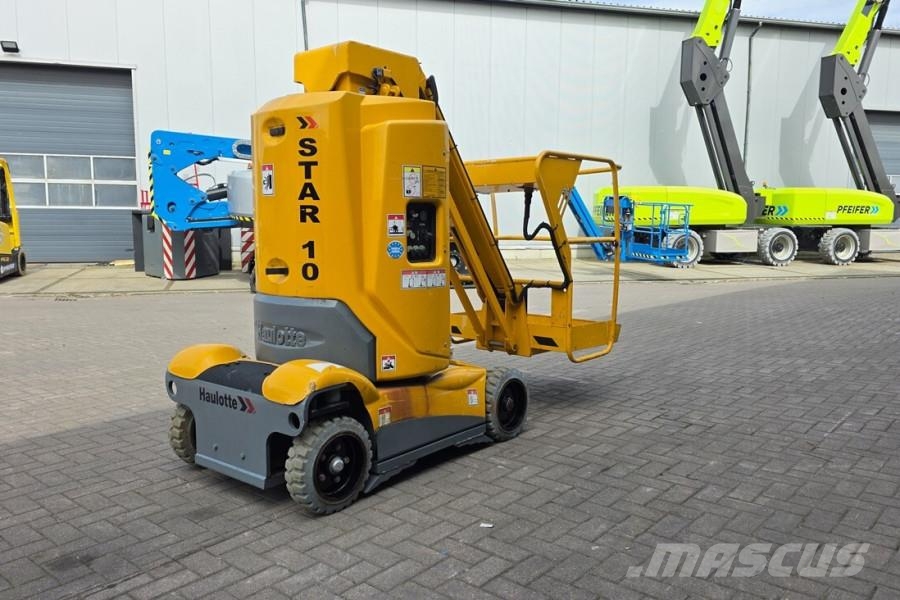 Haulotte STAR 10 Electric, 10m Working Height, 3m Reach, 20 Plataformas con brazo de elevación manual