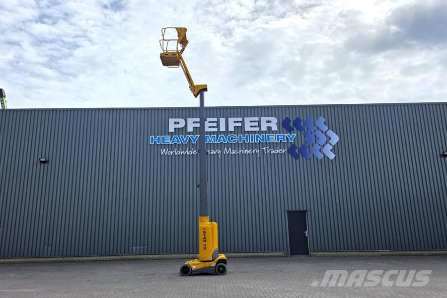 Haulotte STAR 10 Electric, 10m Working Height, 3m Reach, 20 Plataformas con brazo de elevación manual