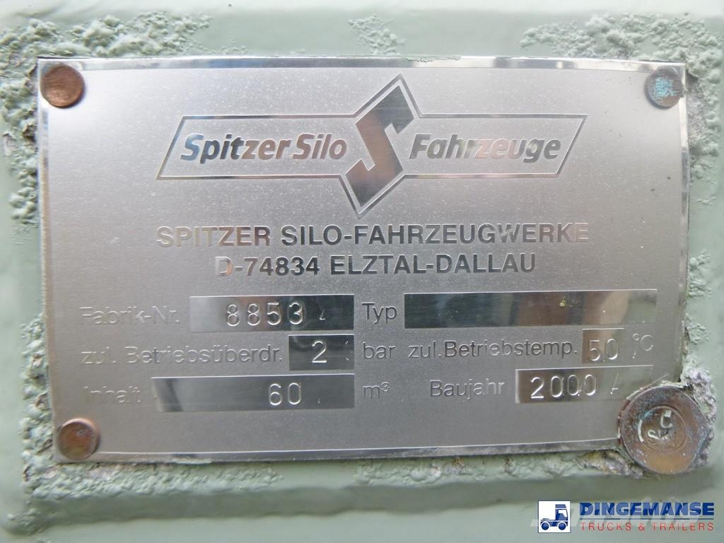 Spitzer Powder tank alu 60 m3 (tipping) Tankwagen
