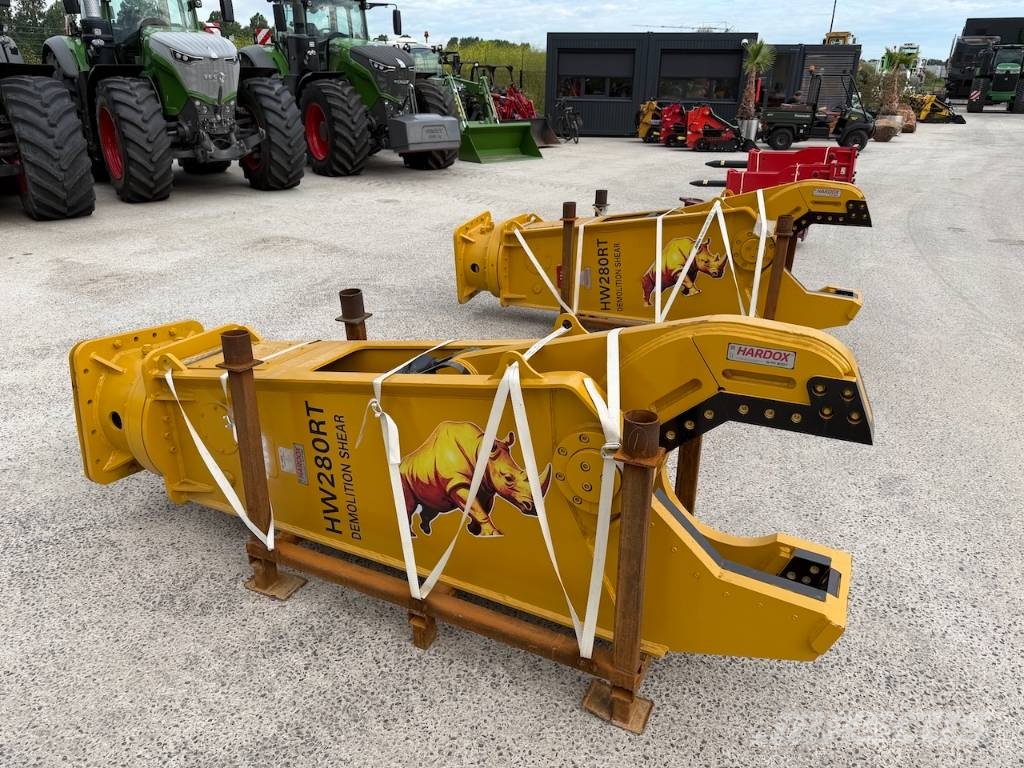  HW Metal Shear HW280 RT Machine weight 22 - 33 ton 破碎锤