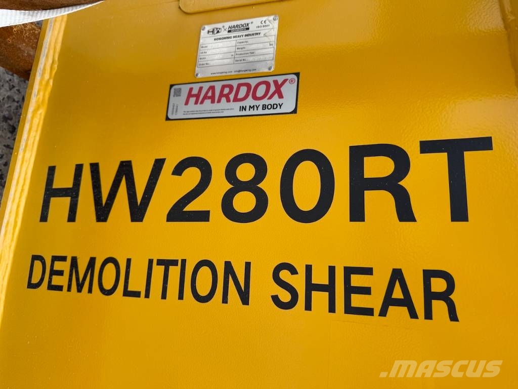  HW Metal Shear HW280 RT Machine weight 22 - 33 ton 破碎锤