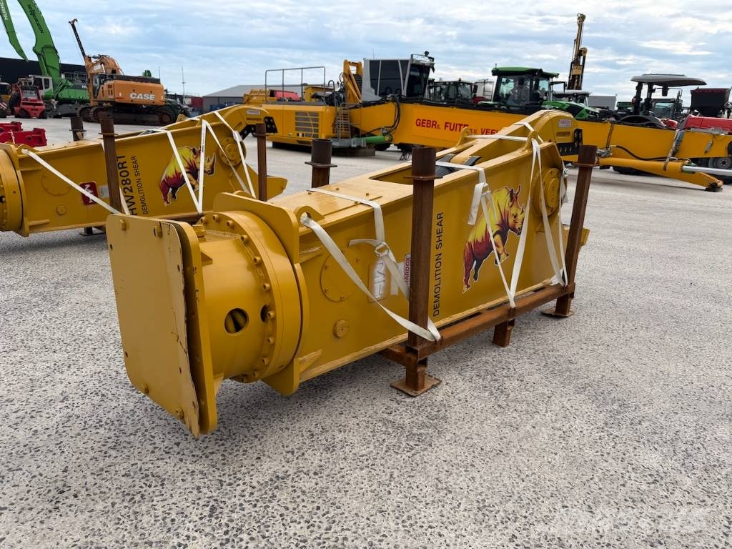  HW Metal Shear HW280 RT Machine weight 22 - 33 ton 破碎锤