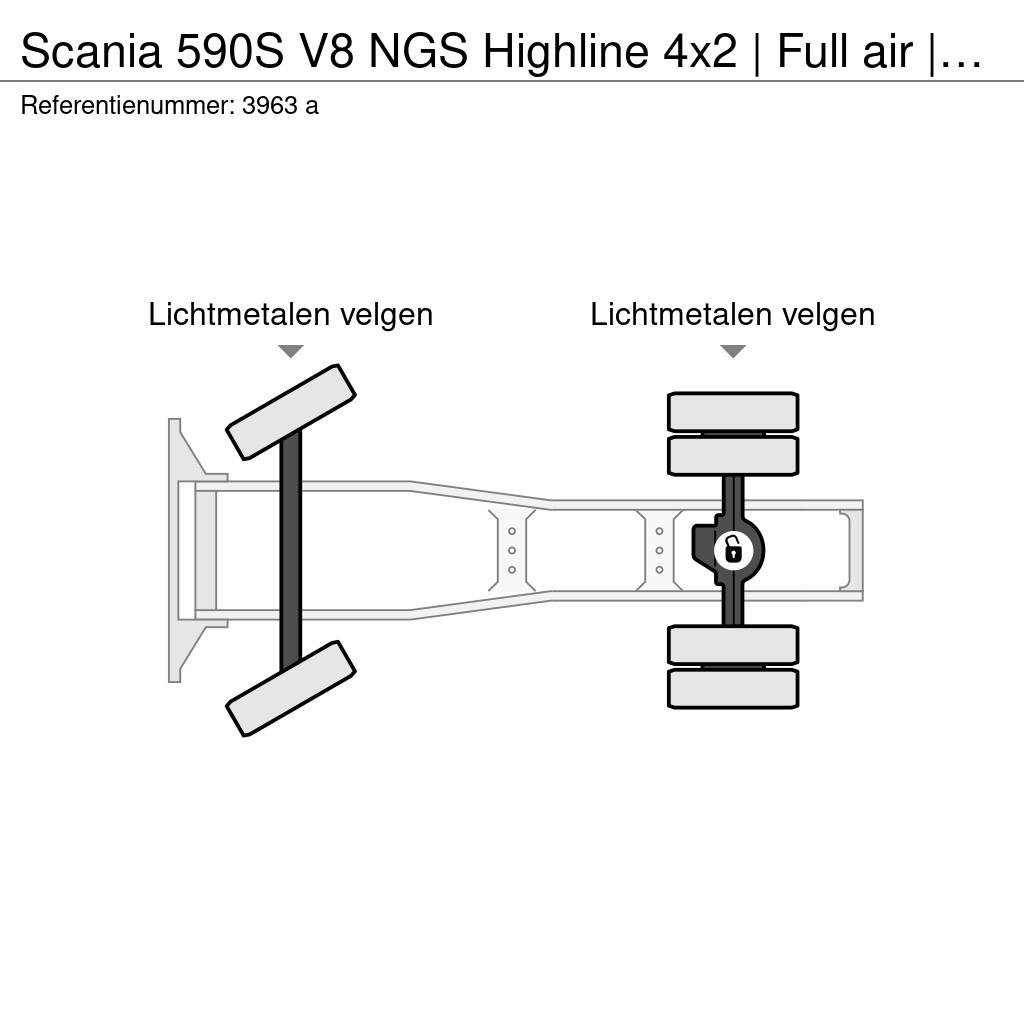 Scania 590S V8 NGS Highline 4x2 | Full air | Park cool | Çekiciler