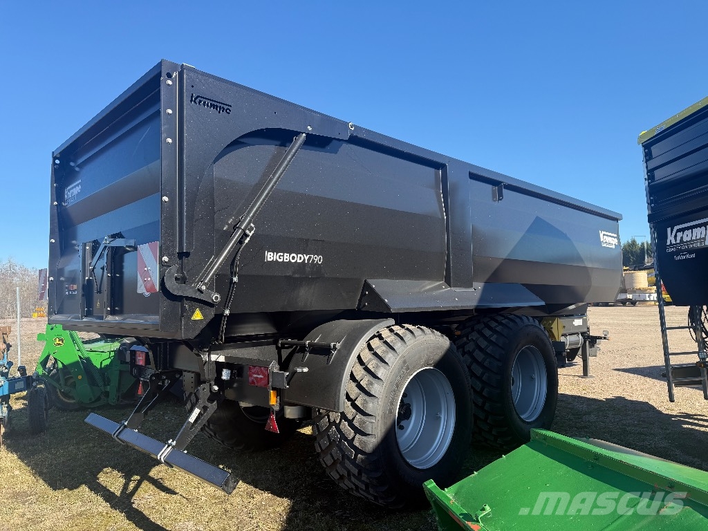Krampe Big Body 790 80 + 20cm förhöjning ensilage مقطورات للأغراض العامة