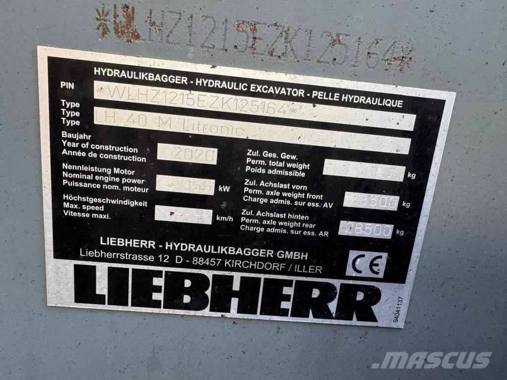 Liebherr LH 40 M Atliekų / pramoniniai krautuvai