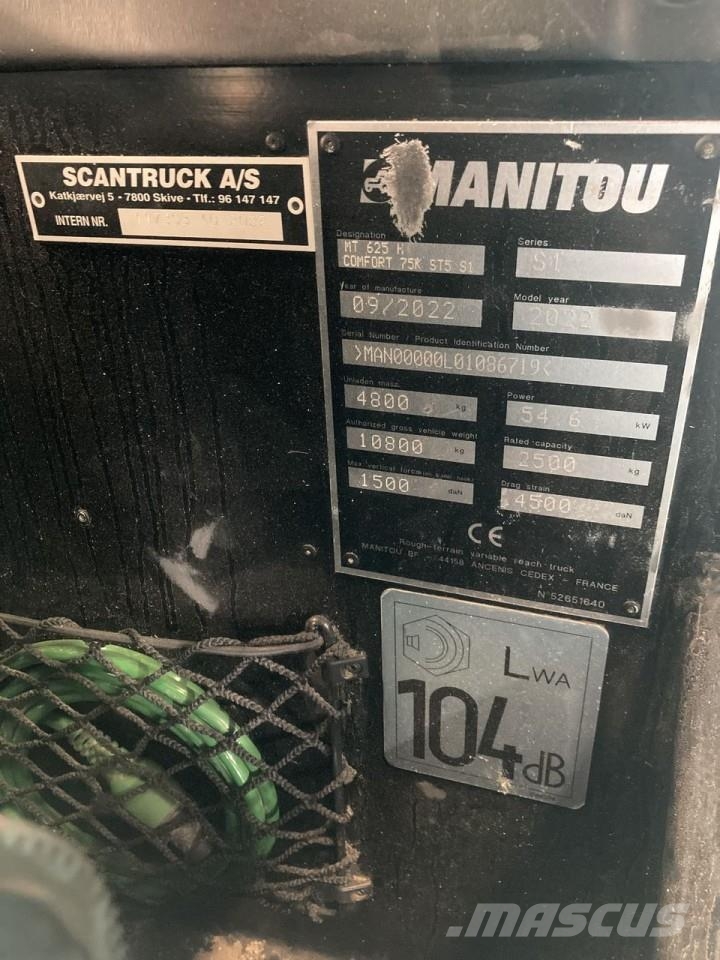 Manitou MT625H COMFORT ST5 Telescopic handlers