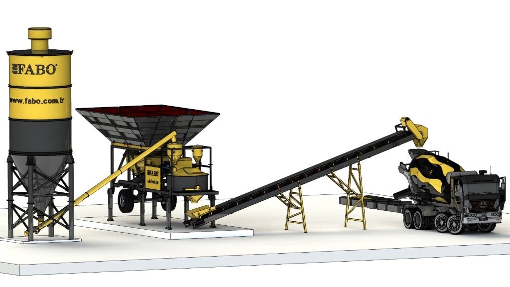 Fabo MINIMIX 30 m³/h MOBILE BETONMISCHANLAGE Betonin valmistusasemat