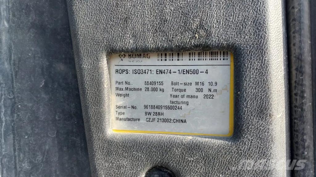 Bomag BW28RH Rodillos sobre neumáticos
